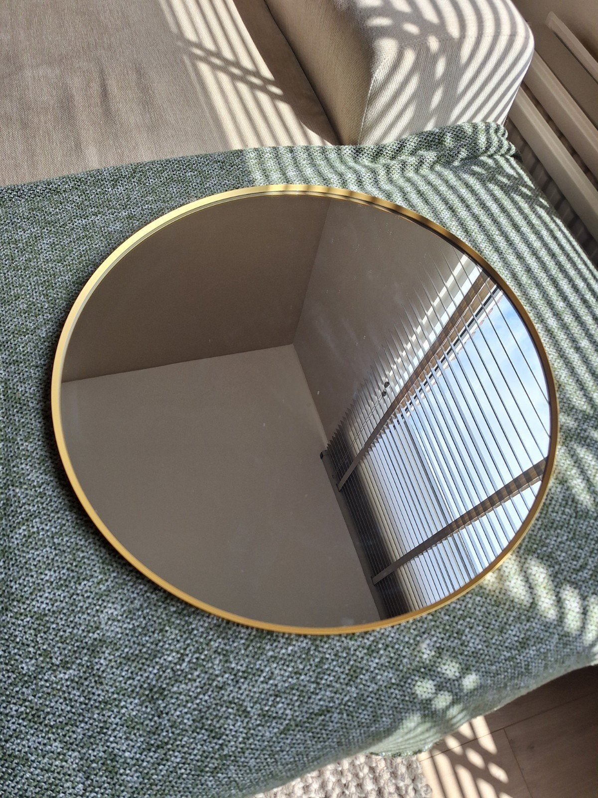 IKEA LINDbyn Spiegel Goudkleurig 50 cm, Ophalen