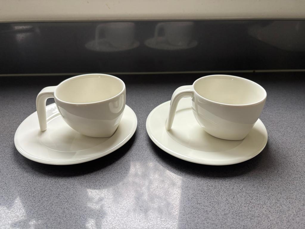 Iittala Ego Koffiekop en Schotel - Zeldzaam Design (6 stuks), Ophalen of Verzenden, Zo goed als nieuw, Effen, Kop(pen) en/of Schotel(s)