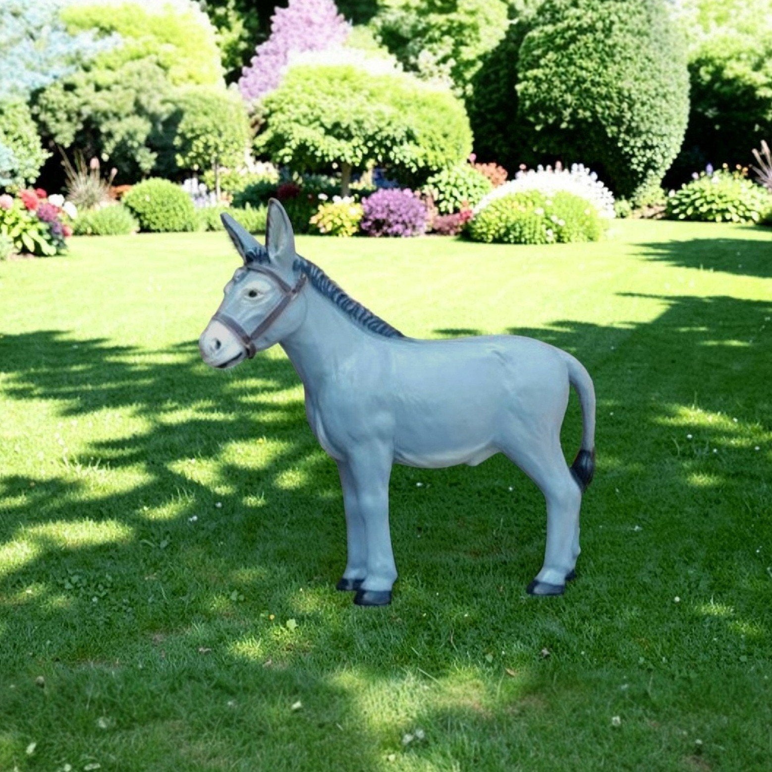 Levensechte polyester ezel tuinbeelden als decoratie, Ophalen, Nieuw, Kunststof, Dierenbeeld