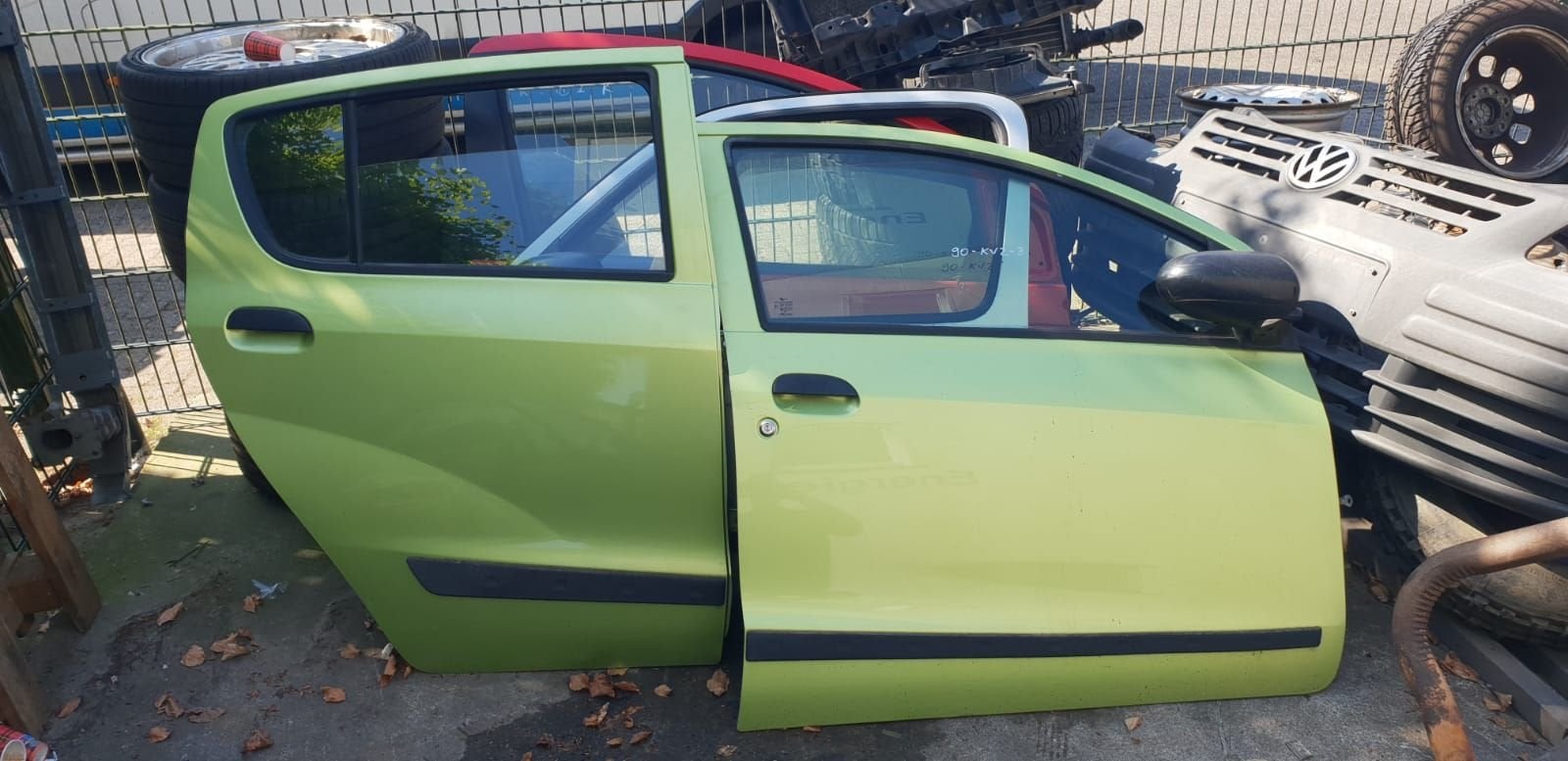 DAIHATSU CUORE PORTIEREN RV+RA BJ 2008, Gebruikt, -, Deur, -