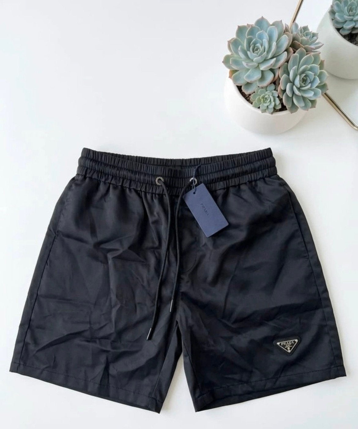 Zwarte Prada zwembroek in de maten S t/m 5XL, Kleding | Heren, Badmode en Zwemkleding, Verzenden, Zwart, Zwemshort