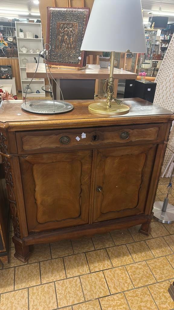 Antieke houten kast / dressoir – massief hout, Ophalen