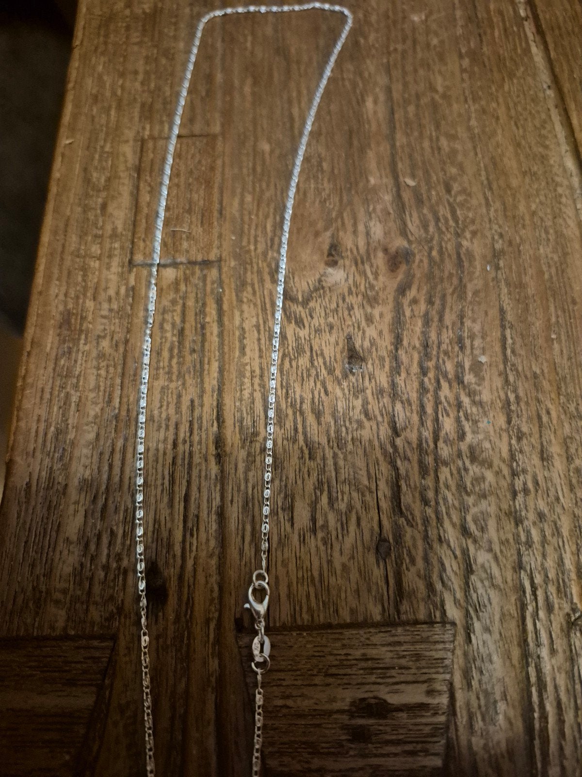 ketting 55 cm zilver, Ophalen of Verzenden, Zo goed als nieuw, Zilver, Zilver