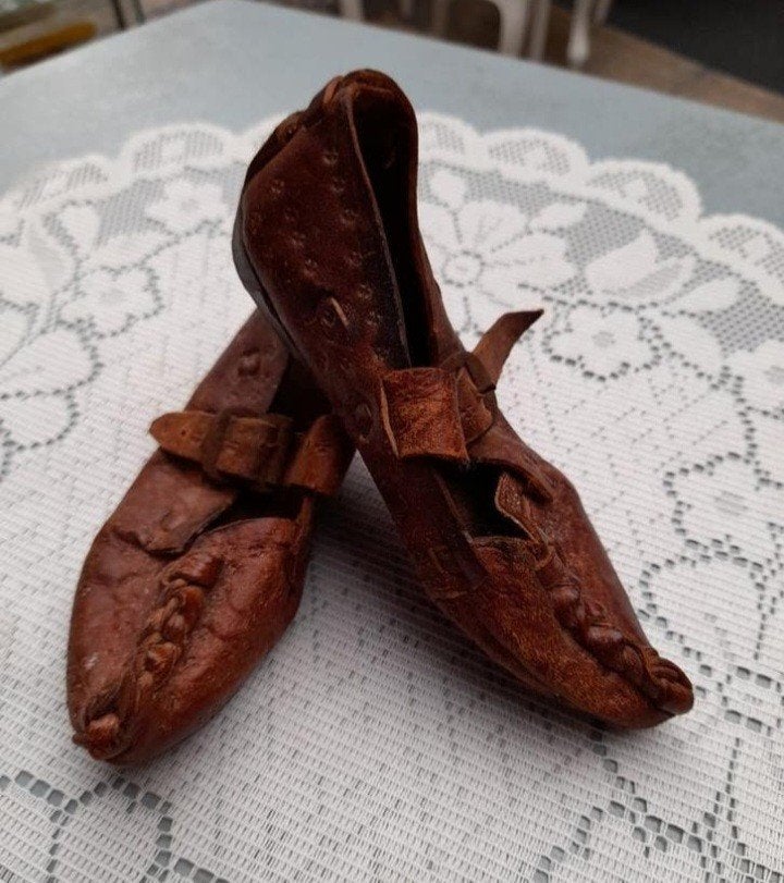 Leuke antieke kinder schoentjes, Antiek en Kunst, Ophalen of Verzenden