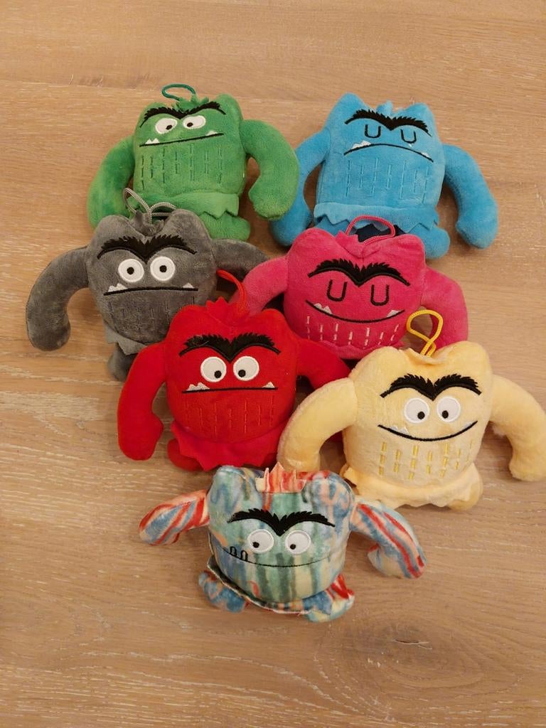 Set van 7 verschillende knuffelmonsters, Ophalen of Verzenden, Overige typen