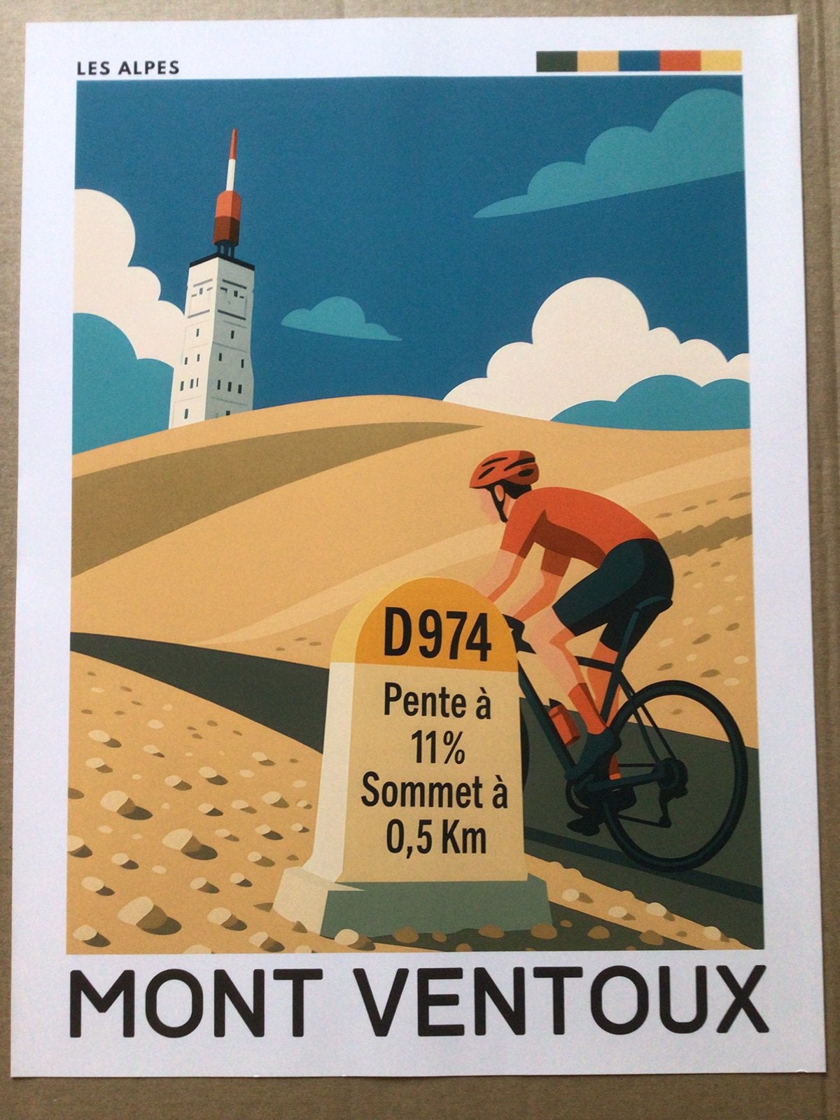 Mont ventoux poster, Ophalen, Nieuw, Rechthoekig Staand, Sport
