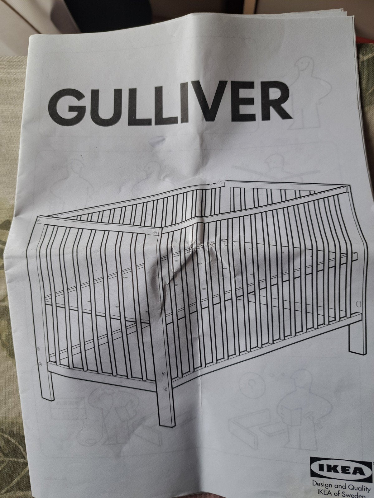 ikea babybedje, Ophalen, Gebruikt, Ledikant