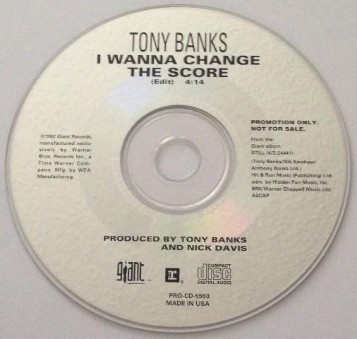 cd-maxi van Tony Banks – I Wanna Change The Score [Promo], 6 singles of meer, Verzenden, Zo goed als nieuw, Pop