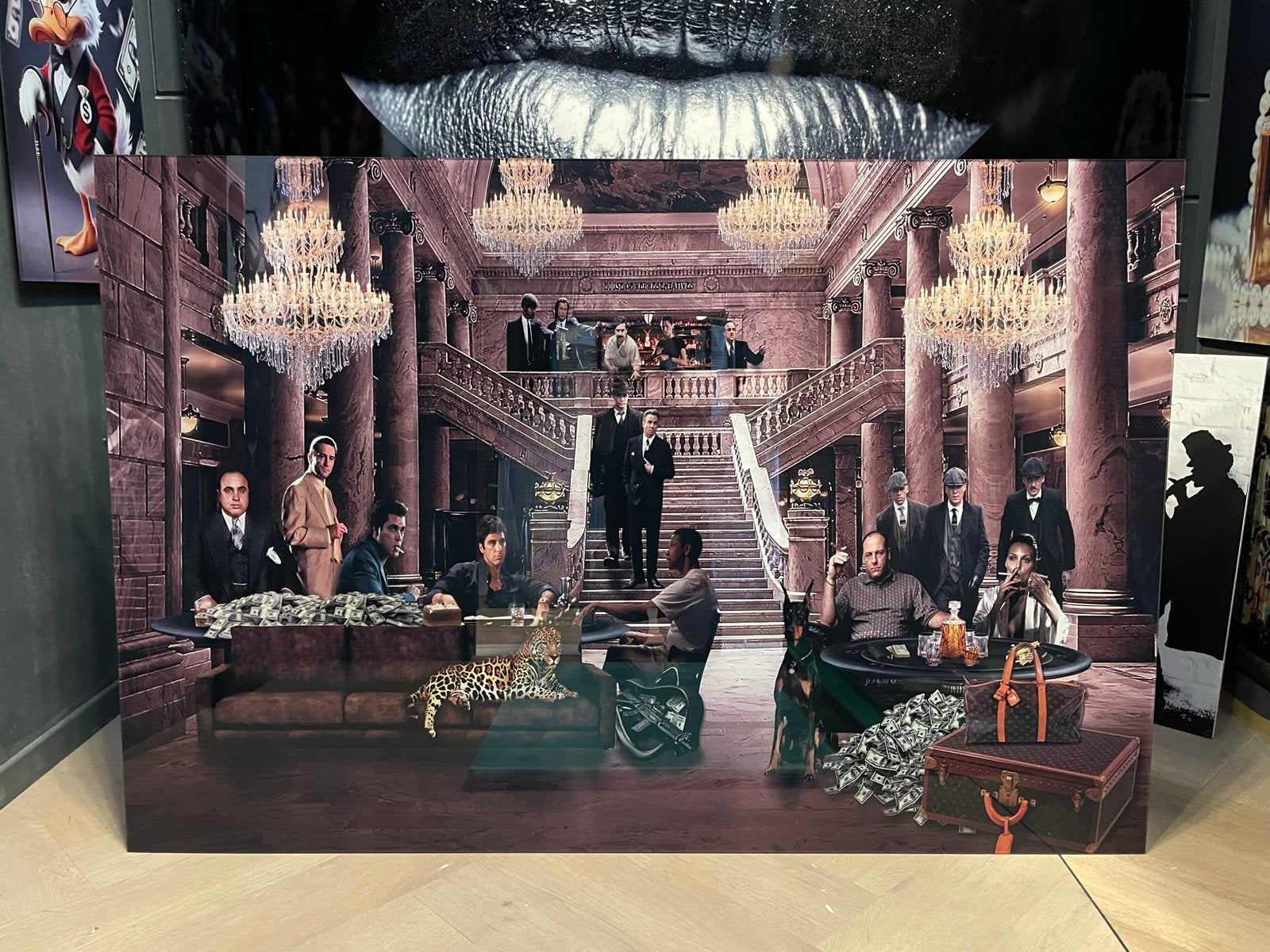 Plexiglas schilderij 150x100 cm - Gangster thema, Ophalen of Verzenden, Kunststof, Film