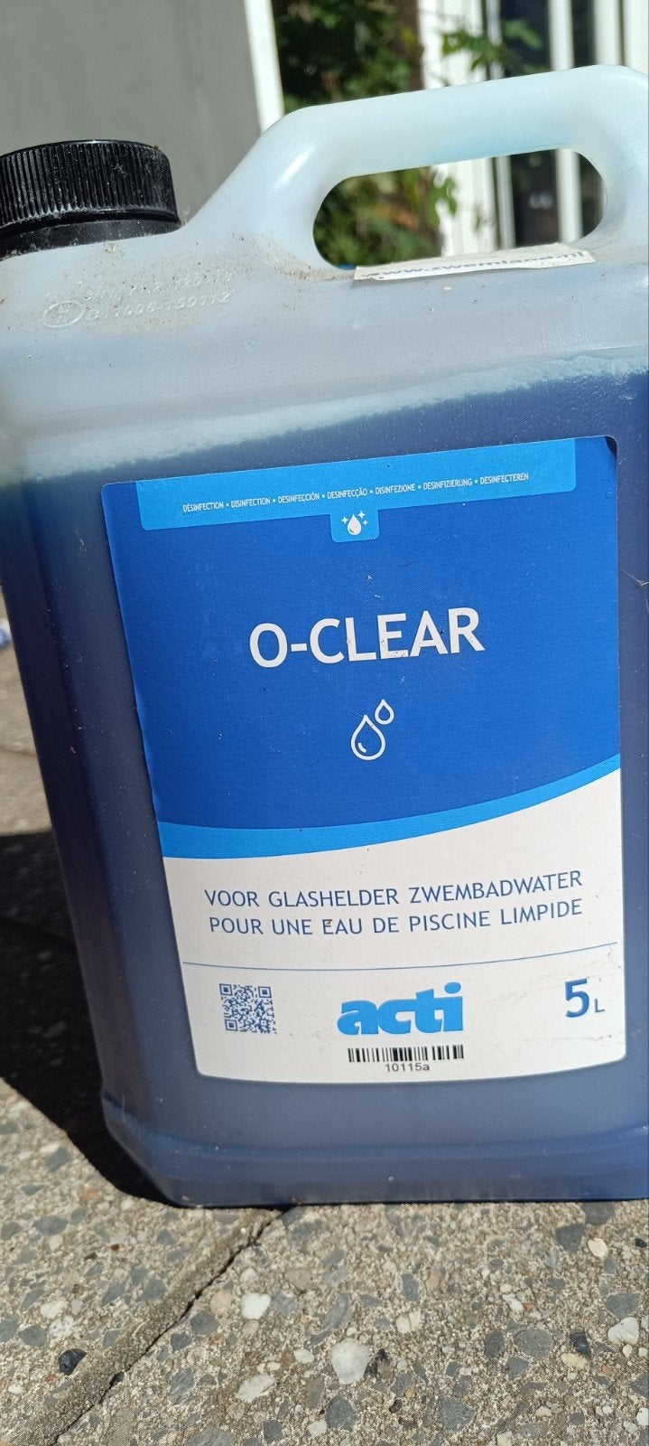 Acti O-Clear 5L Zwembadwater Reinigingsmiddel, Ophalen of Verzenden
