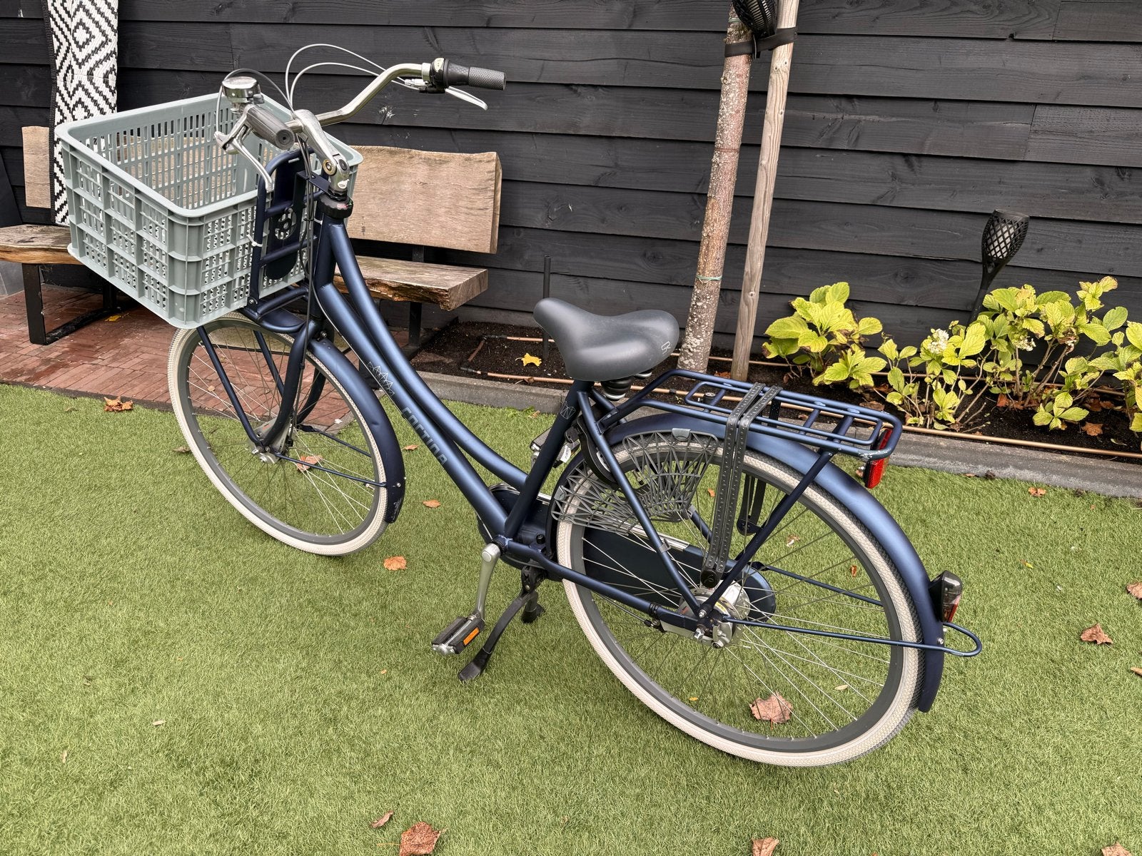 Cortina U4 Roots Transportfiets D50 Polish Blue Matt RB7, Terugtraprem, Versnellingen, Zo goed als nieuw, 50 tot 53 cm