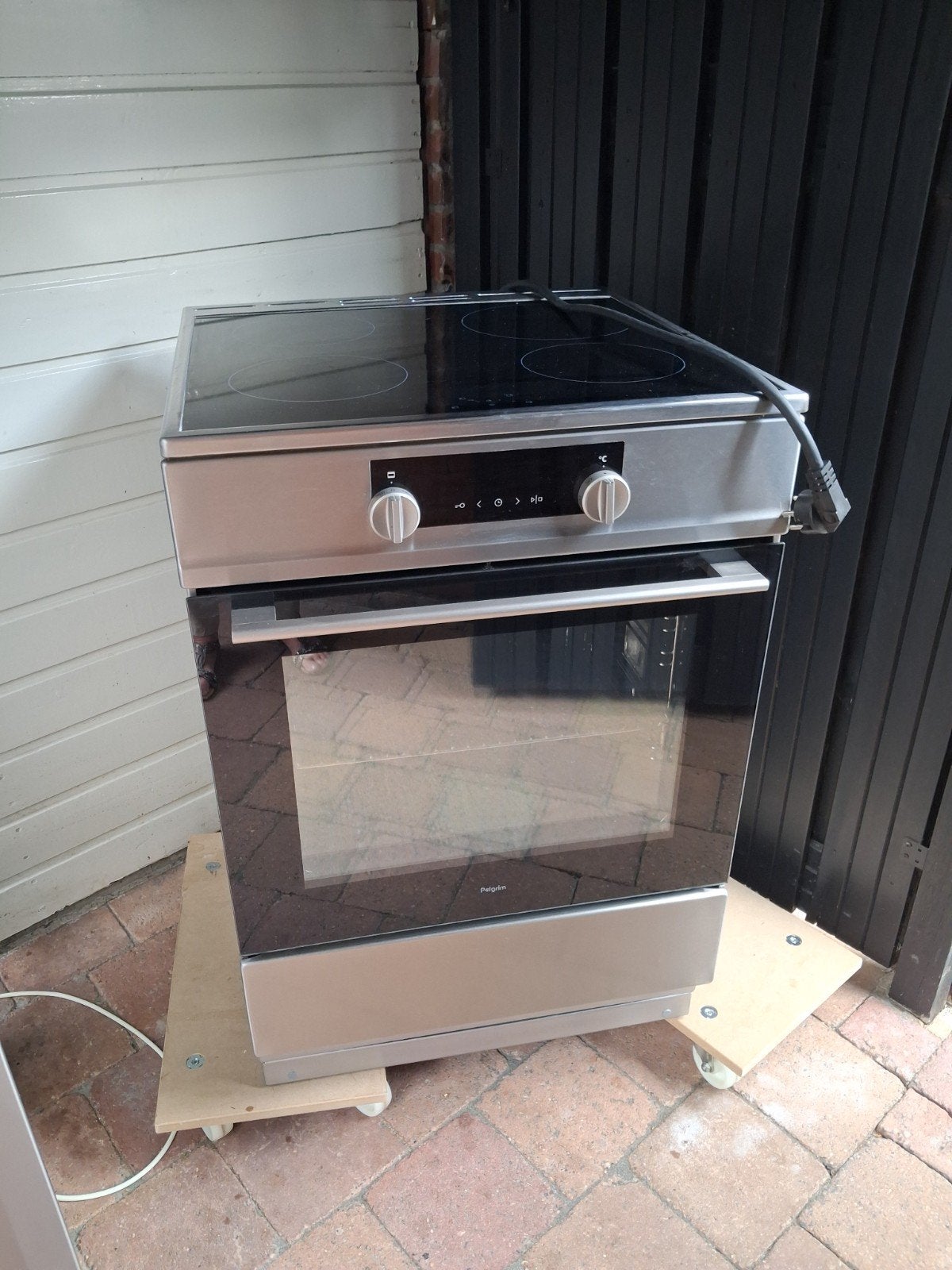 Pelgrim Fornuis met Keramische Kookplaat en Oven, Ophalen, Gebruikt, 60 cm of meer, Keramisch