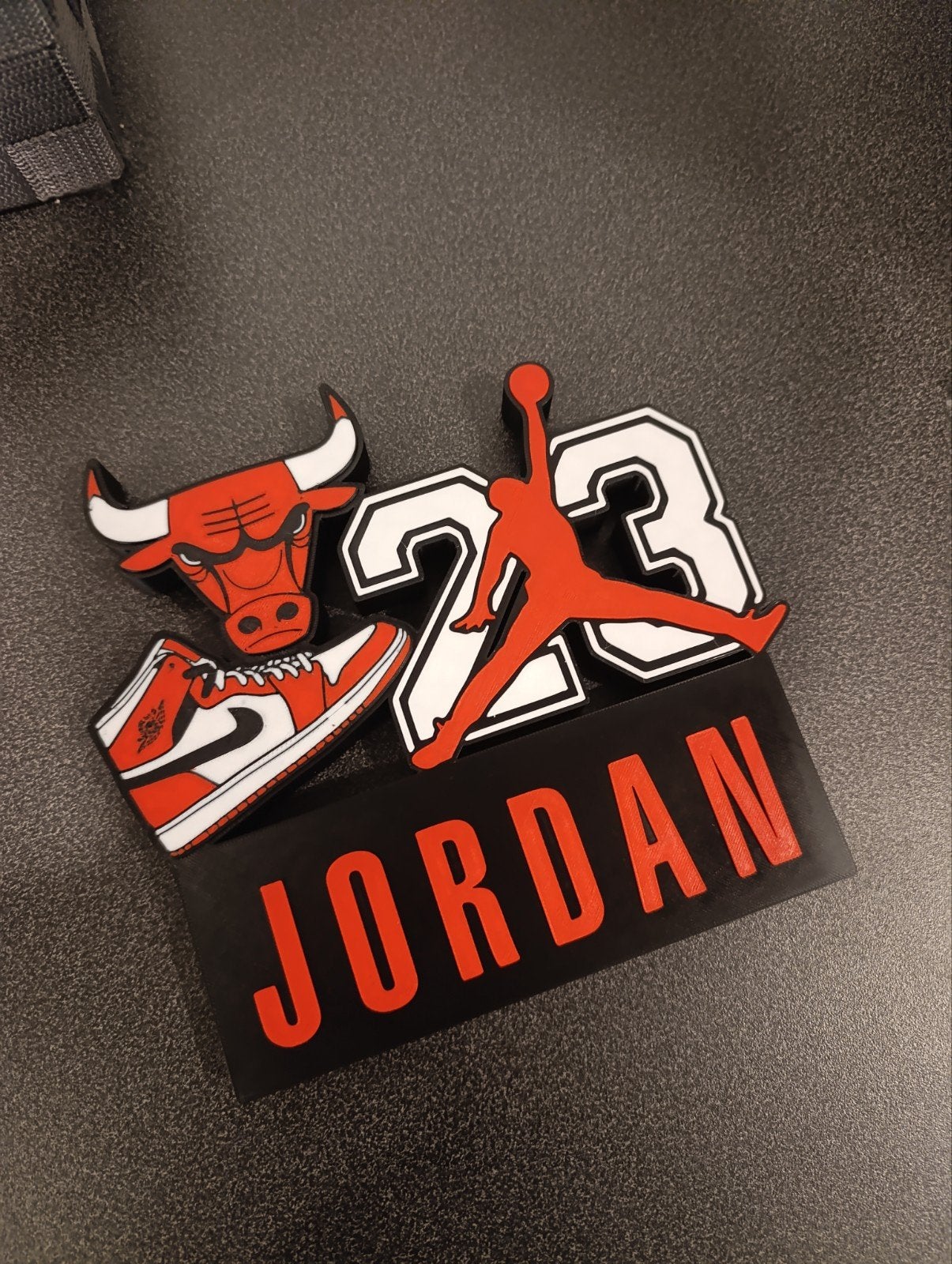 Decoratief Jordan 23 Chicago Bulls Nike Air Jordan bord, Meerkleurig, Overige stijlen, Nieuw, Kunststof