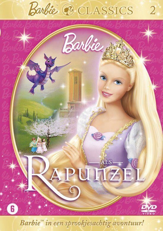 DVD Barbie - Rapunzel, Avontuur, Alle leeftijden, Ophalen of Verzenden, Zo goed als nieuw
