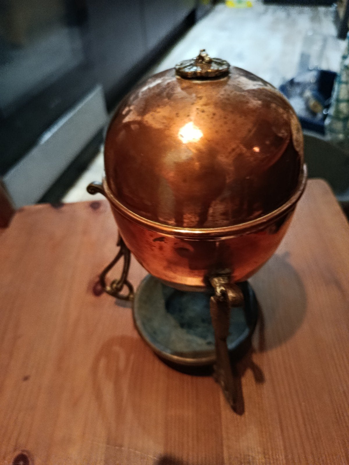 antieke eierwarmer 1824, Gebruikt, Verzenden, 12 cm, Overige typen