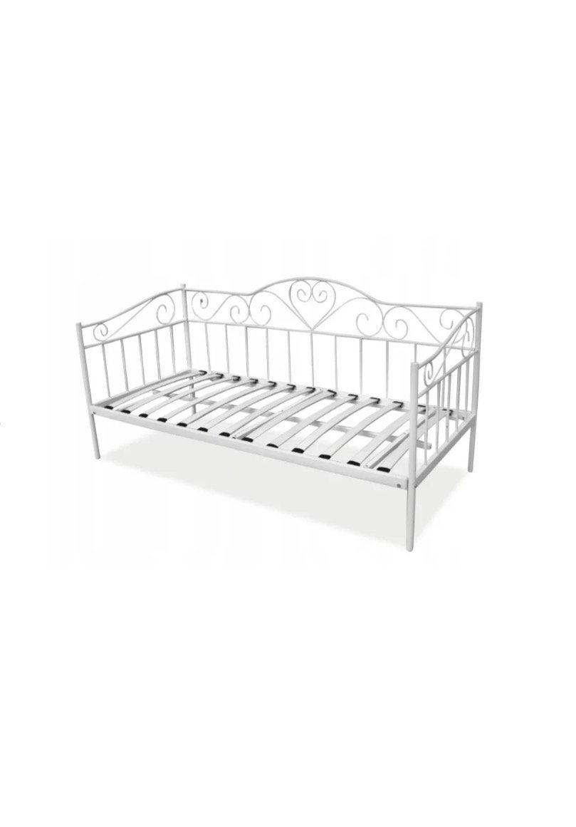 Bank bed meisje ijzer, Ophalen, Zo goed als nieuw, Tweepersoons, Hoogslaper
