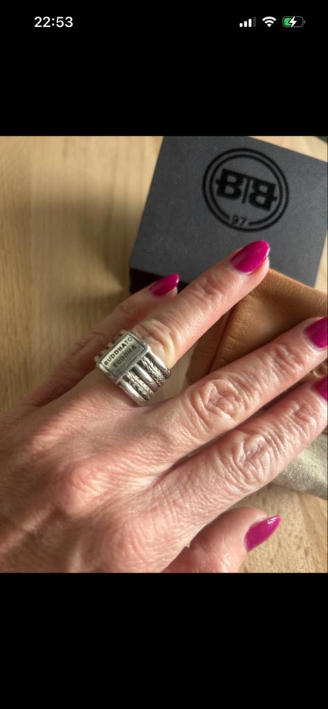 Buddha to Buddha ring maat 15, Sieraden, Tassen en Uiterlijk, Ringen, Ophalen, Gebruikt, Kleiner dan 17, Dame of Heer