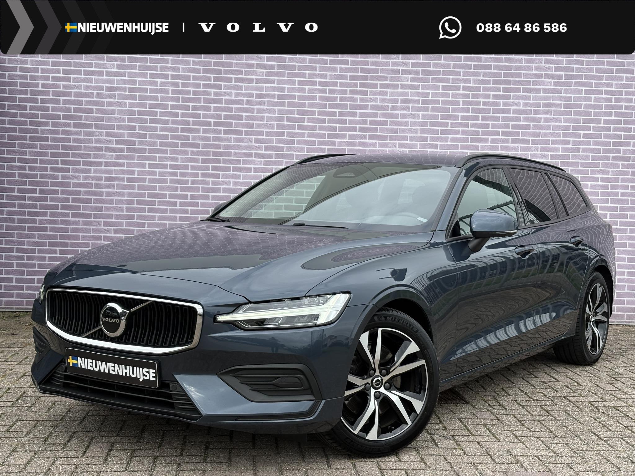 Volvo V60 2.0 B3 Essential | Trekhaak | Leder | Adaptive Cru, Auto's, Euro 6, 4 cilinders, 1969 cc, 163 pk