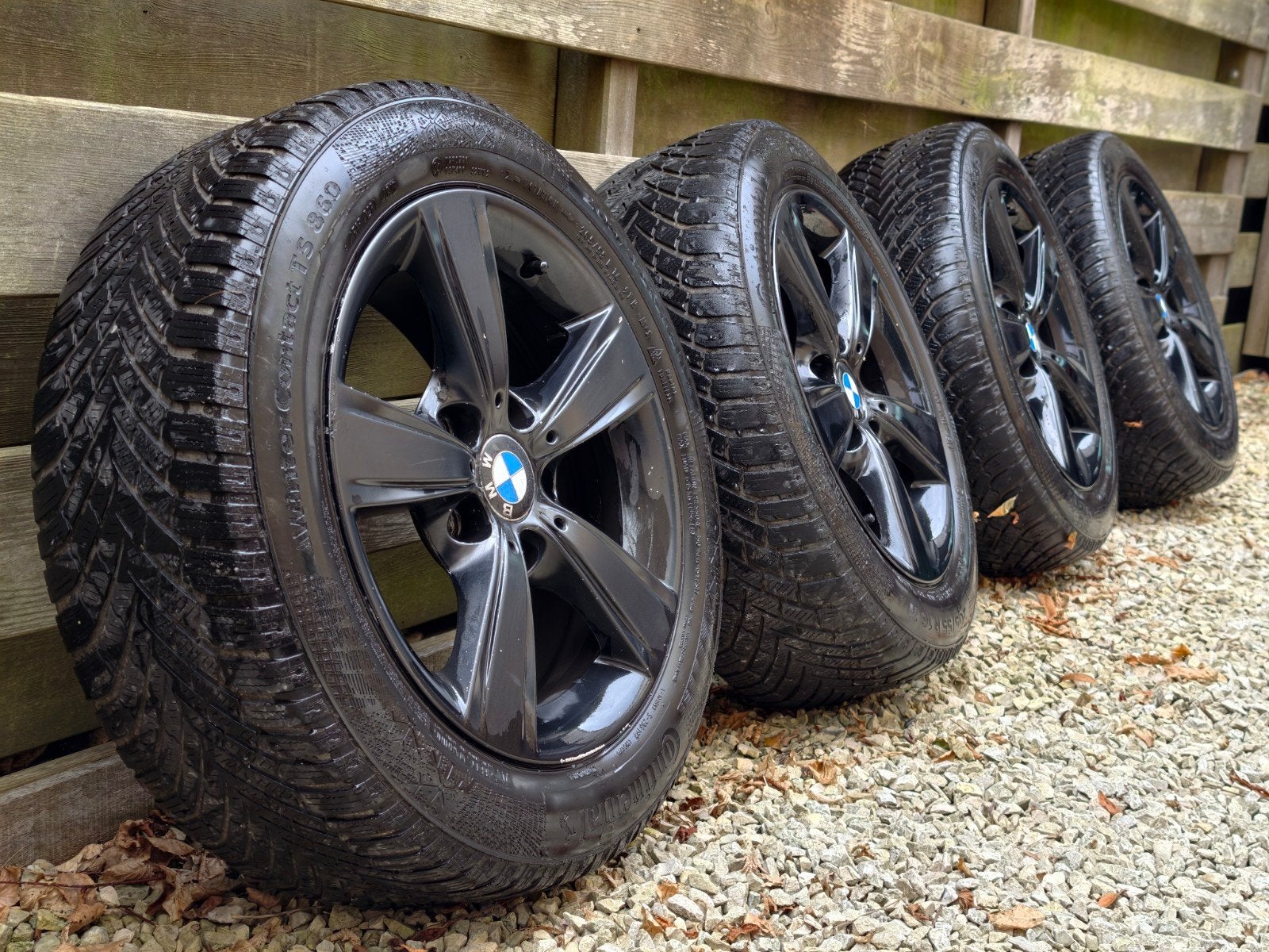BMW Velgen met Winterbanden Zwart 16 inch 5x120, Auto-onderdelen, Ophalen, Gebruikt, 16 inch, Banden en Velgen