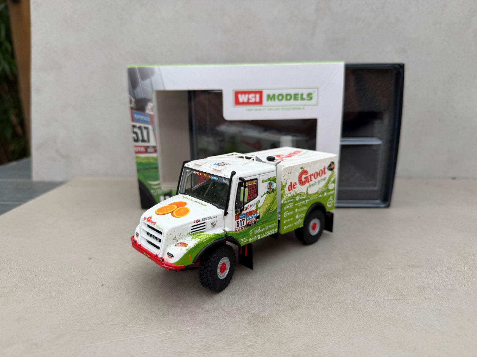 1/50 Wsi Dakar 517 de groot iveco torpedo va-4, Ophalen of Verzenden, Nieuw, Bus of Vrachtwagen, Wsi