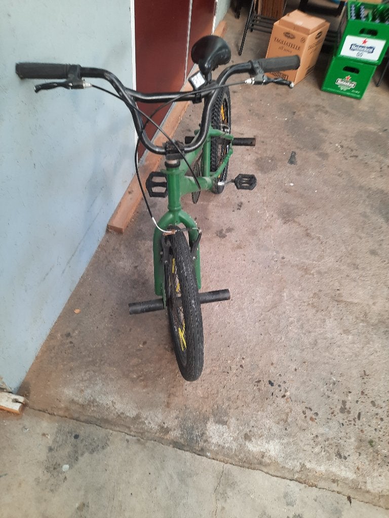Bmx groen, BMX, 16 tot 20 inch, Staal, Velgrem