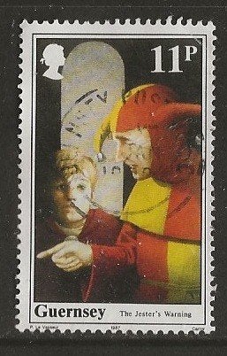 Guernsey 74, hofnar, Verzenden, Gestempeld