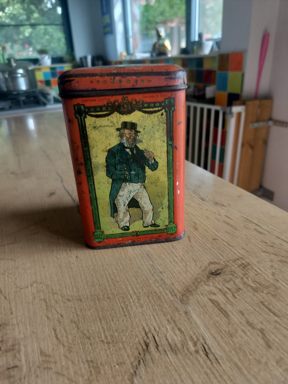 oud theeblik, Verzamelen, Ophalen of Verzenden, Gebruikt, Overige