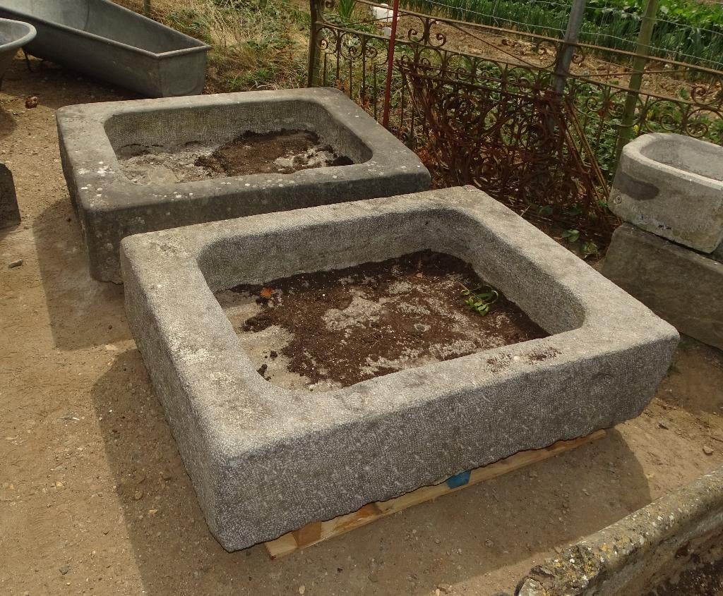 2 bijzondere arduinen troggen trog plantenbak bloemenbak, Ophalen