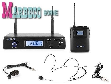 Draadloze Microfoon Digitaal UHF 16-Kanaals,Bodypack WM61B