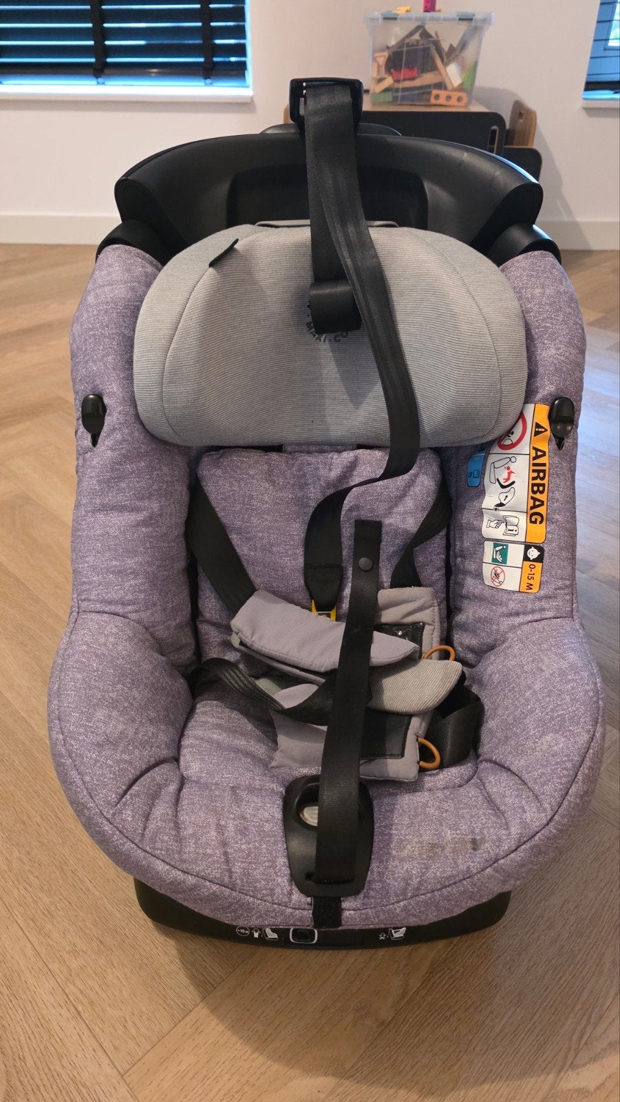 Maxi-Cosi AxissFix i-Size Autostoel Nomad Grey goede staat!, Gebruikt, 0 t/m 18 kg, Verstelbare rugleuning, Ophalen of Verzenden