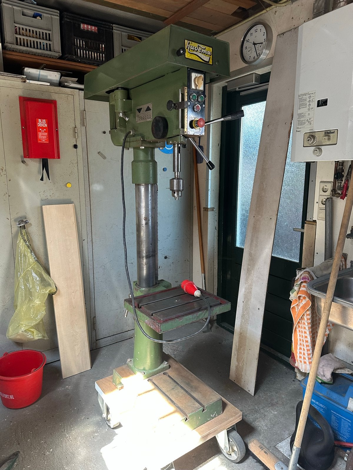 Kolomboormachine Huvema HU32 - Robuust en Betrouwbaar, Doe-het-zelf en Verbouw, Gereedschap | Boormachines, Ophalen, Gebruikt