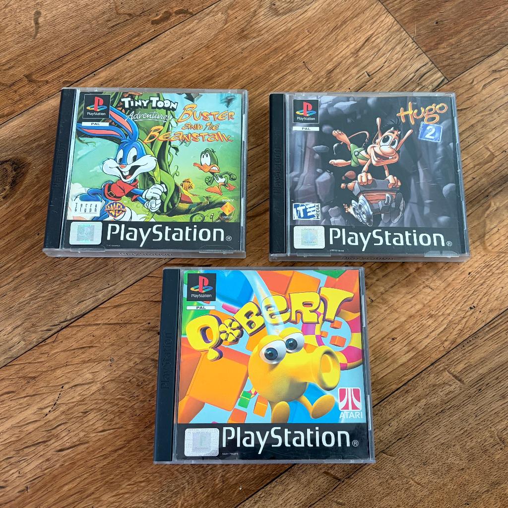 3 PlayStation spellen, Spelcomputers en Games, Games | Sony PlayStation 1, Avontuur en Actie, Gebruikt, 2 spelers, Ophalen of Verzenden