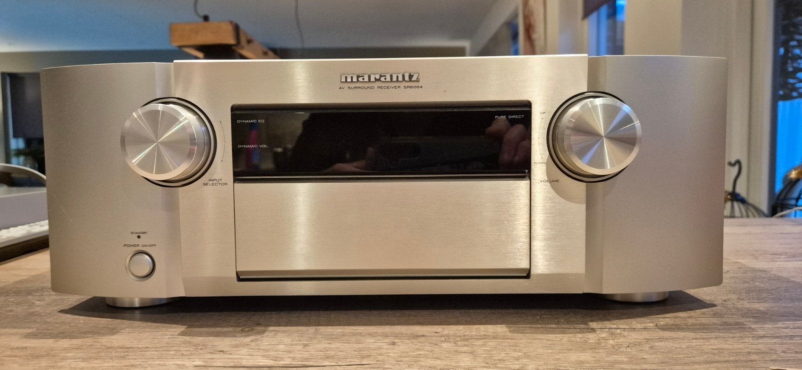 Marantz SR6004 AV Surround Receiver - Zilver, Gebruikt, 120 watt of meer, Ophalen, Marantz