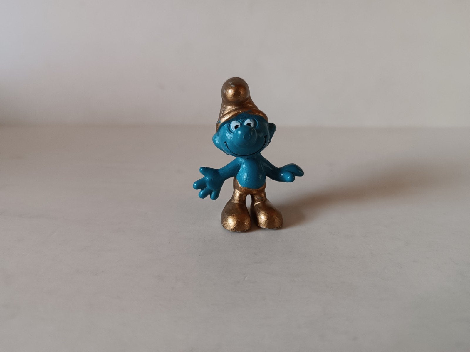 Schleich Smurfen Collectie: Gouden Smurf, Verzamelen, Smurfen, Ophalen of Verzenden, Zo goed als nieuw, Overige Smurfen, Poppetje, Figuurtje of Knuffel