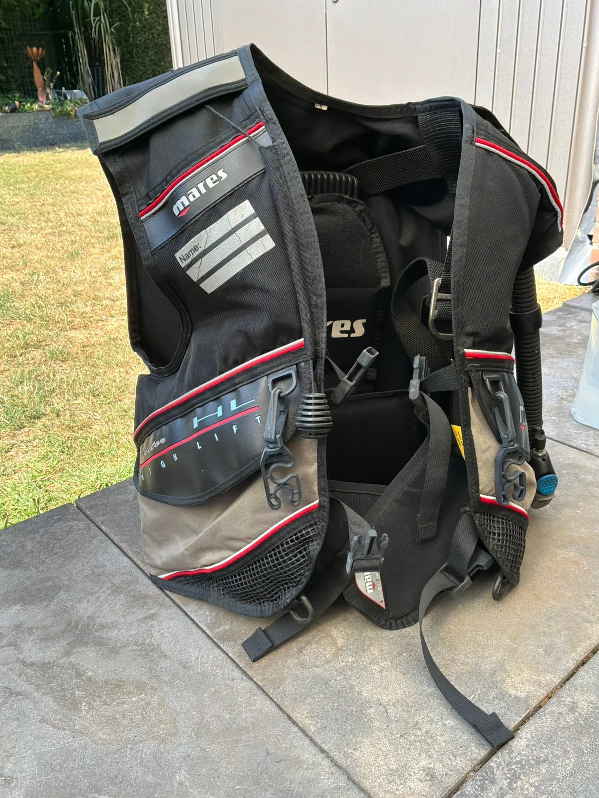 Duikvest/ trimvest Mares mt S. Speciale uitvoering., Watersport en Boten, Duiken, Ophalen of Verzenden, Gebruikt, Trimvest of Wing
