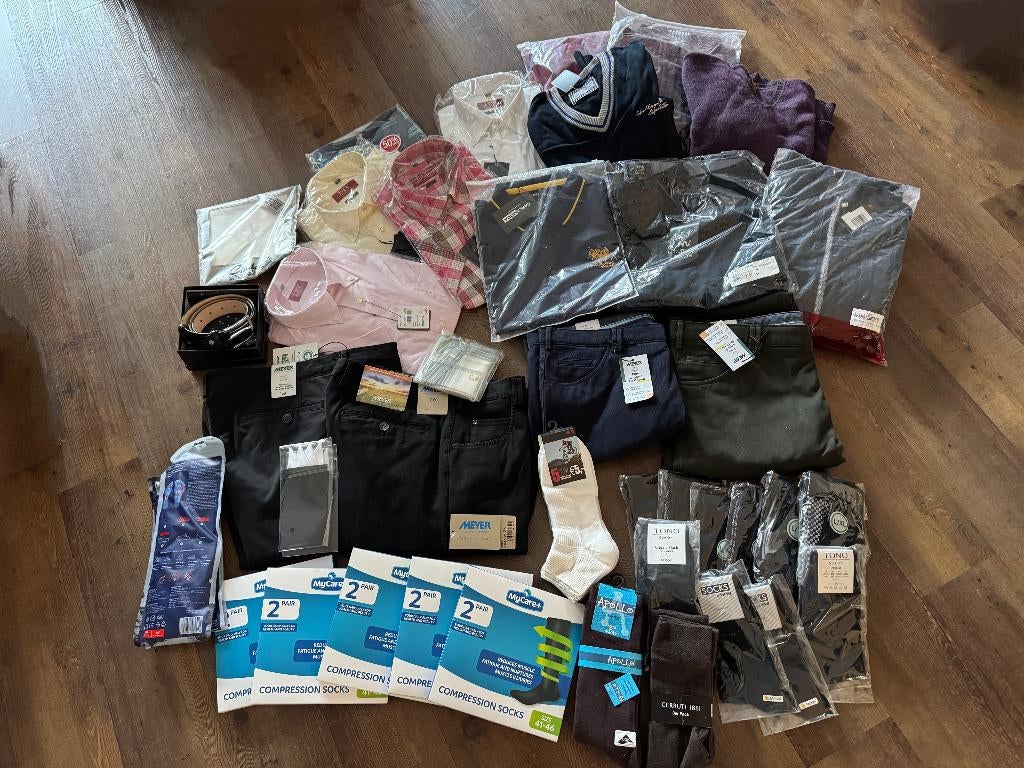 Partij herenmerkkleding NIEUW (4x Meyer, MyCare+, Apollo), Overige kleuren, Overige maten, Ophalen of Verzenden, Meyer