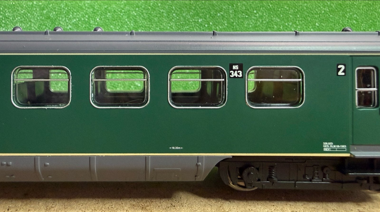 Piko 57320 Hondekop Mat ‘54 Treinstel NS 343 H0 Digitaal, Wisselstroom, Treinset, Piko, Ophalen of Verzenden