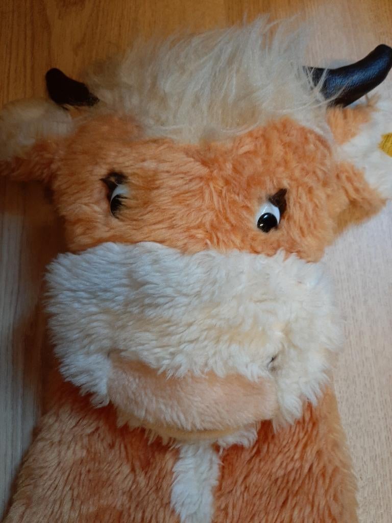 Steiff koe handpop 44 cm, Ophalen of Verzenden, Koe