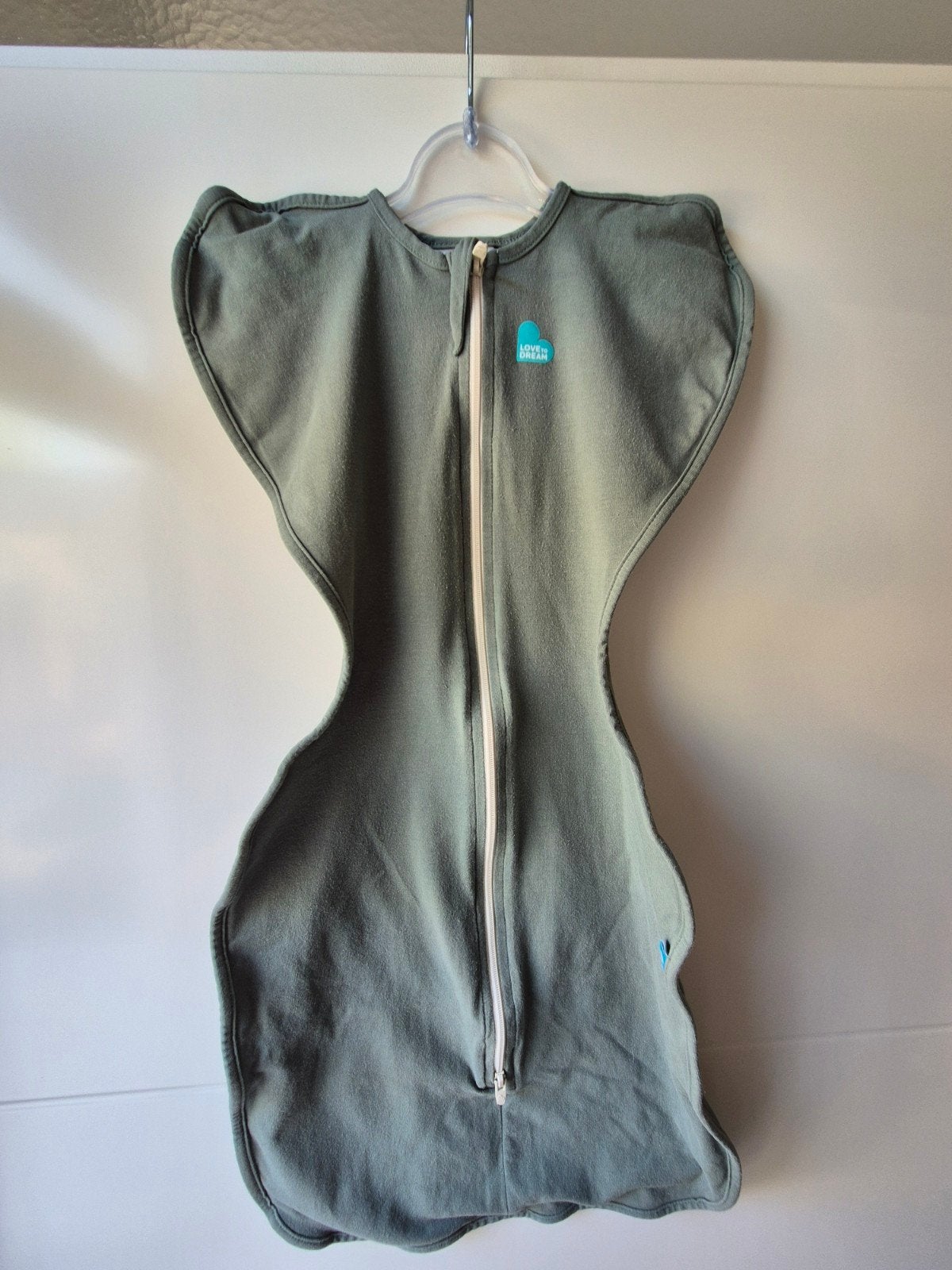 Love to dream swaddle up slaapzak maat M, Kinderen en Baby's, Dekens, Slaapzakjes en Inbakerproducten, Groen, Gebruikt, Dubbele rits