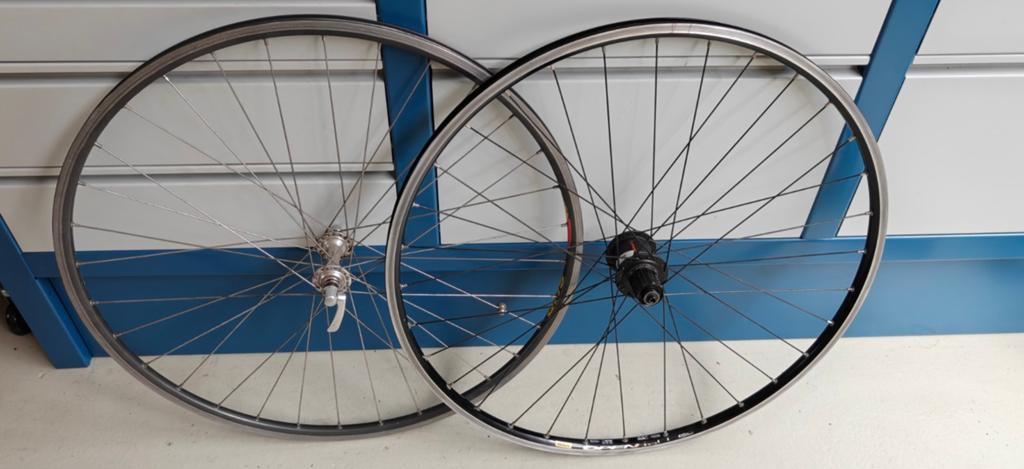 Powermeter Powertap Dura-Ace Mavic, Fietsen en Brommers, Fietsonderdelen, Wiel, Gebruikt, Aluminium, Racefiets