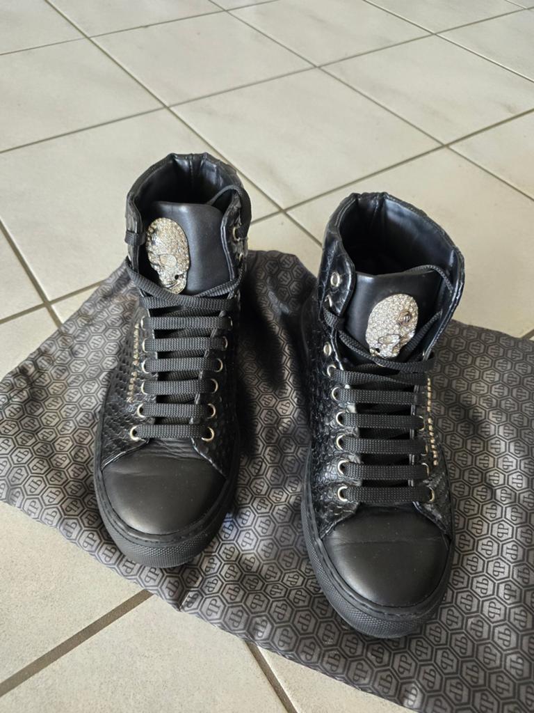 Philipp Plein sneakers maat 38, Zwart, Ophalen of Verzenden, Sneakers of Gympen, Zo goed als nieuw