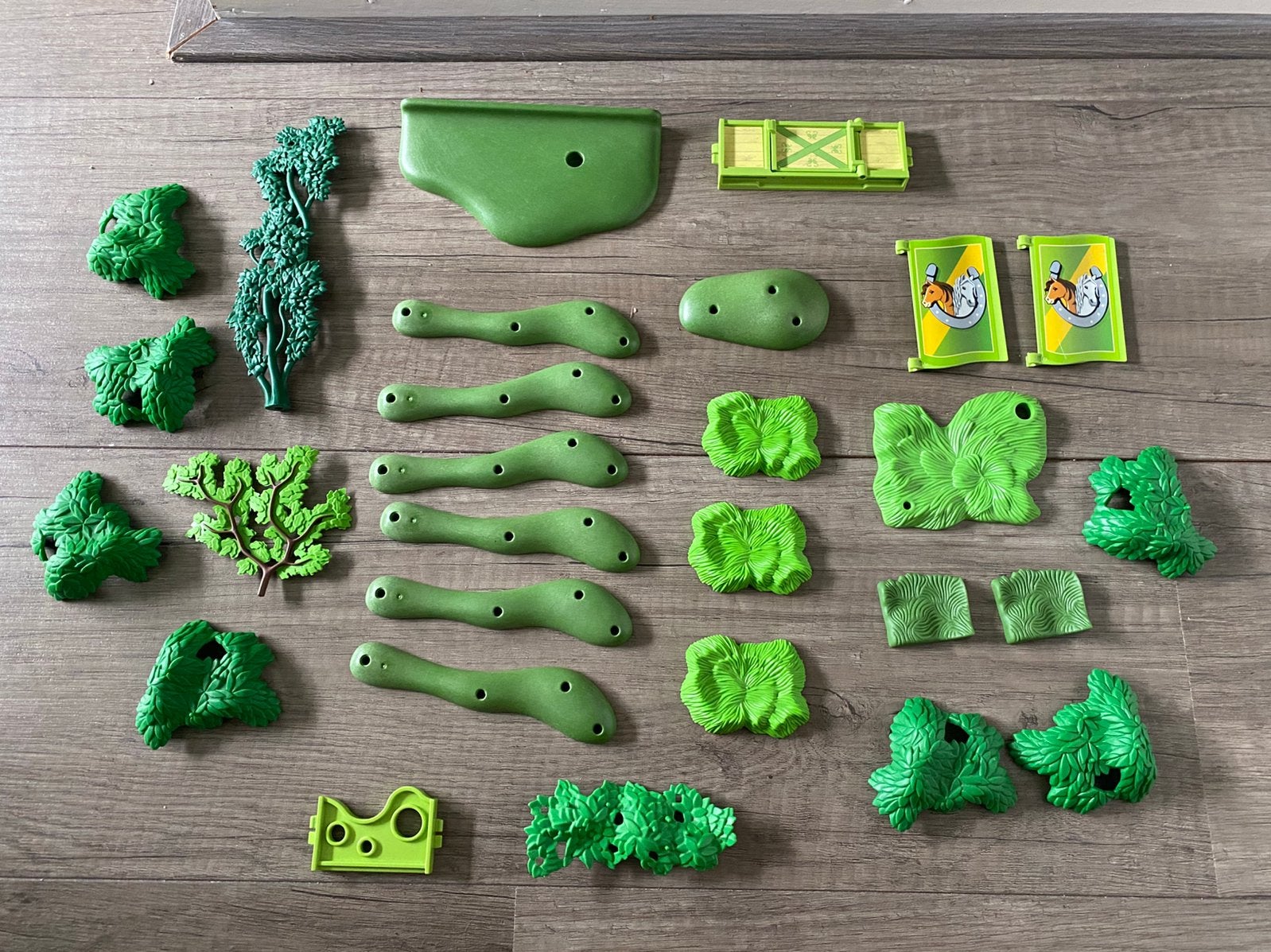 Heel veel groene onderdelen Playmobil, Ophalen of Verzenden, Gebruikt