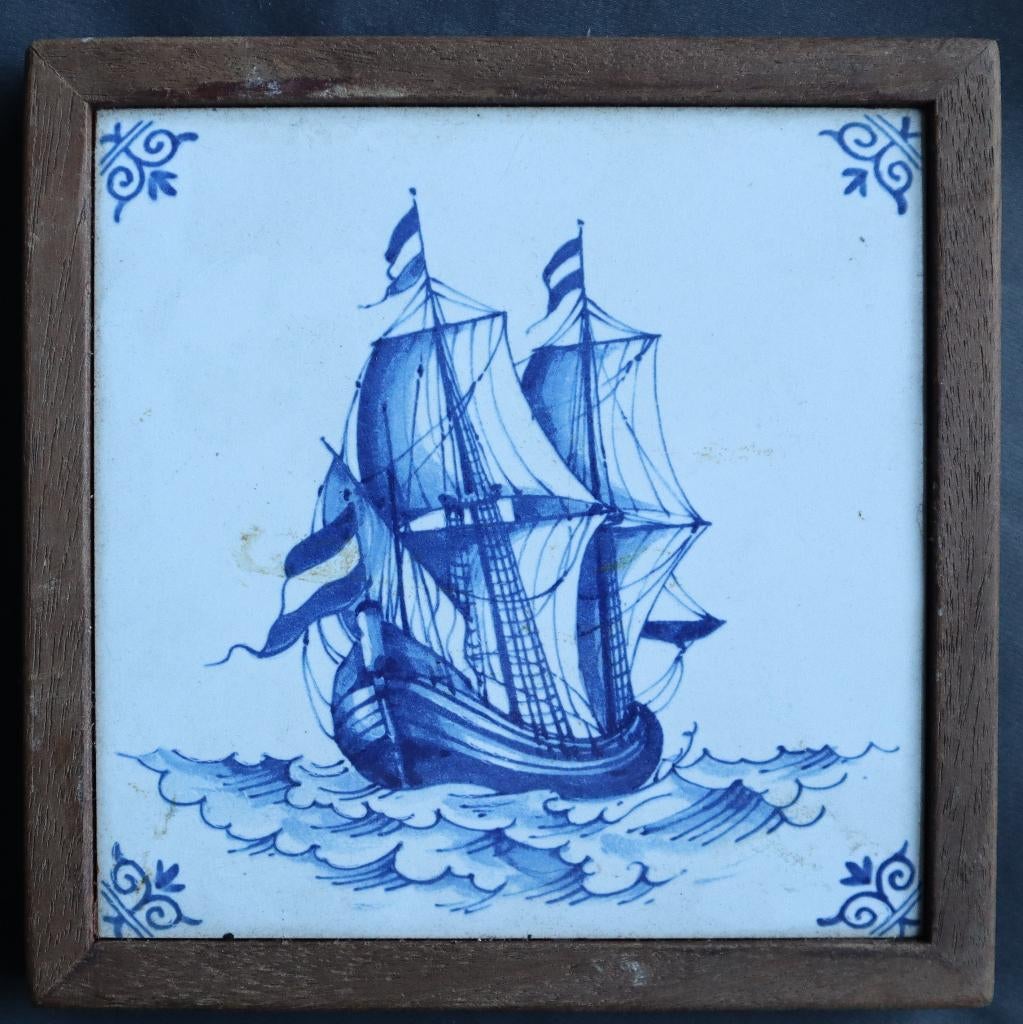 Schepentegel., Antiek en Kunst, Antiek | Wandborden en Tegels, Ophalen of Verzenden