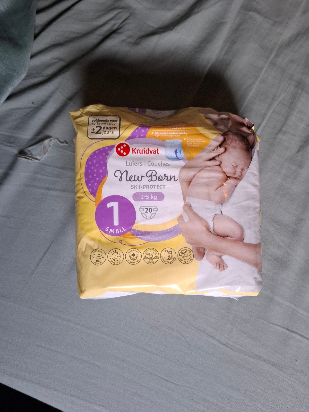 Kruidvat New Born luiers maat 1 (2-5 kg) - 20 stuks, Ophalen of Verzenden