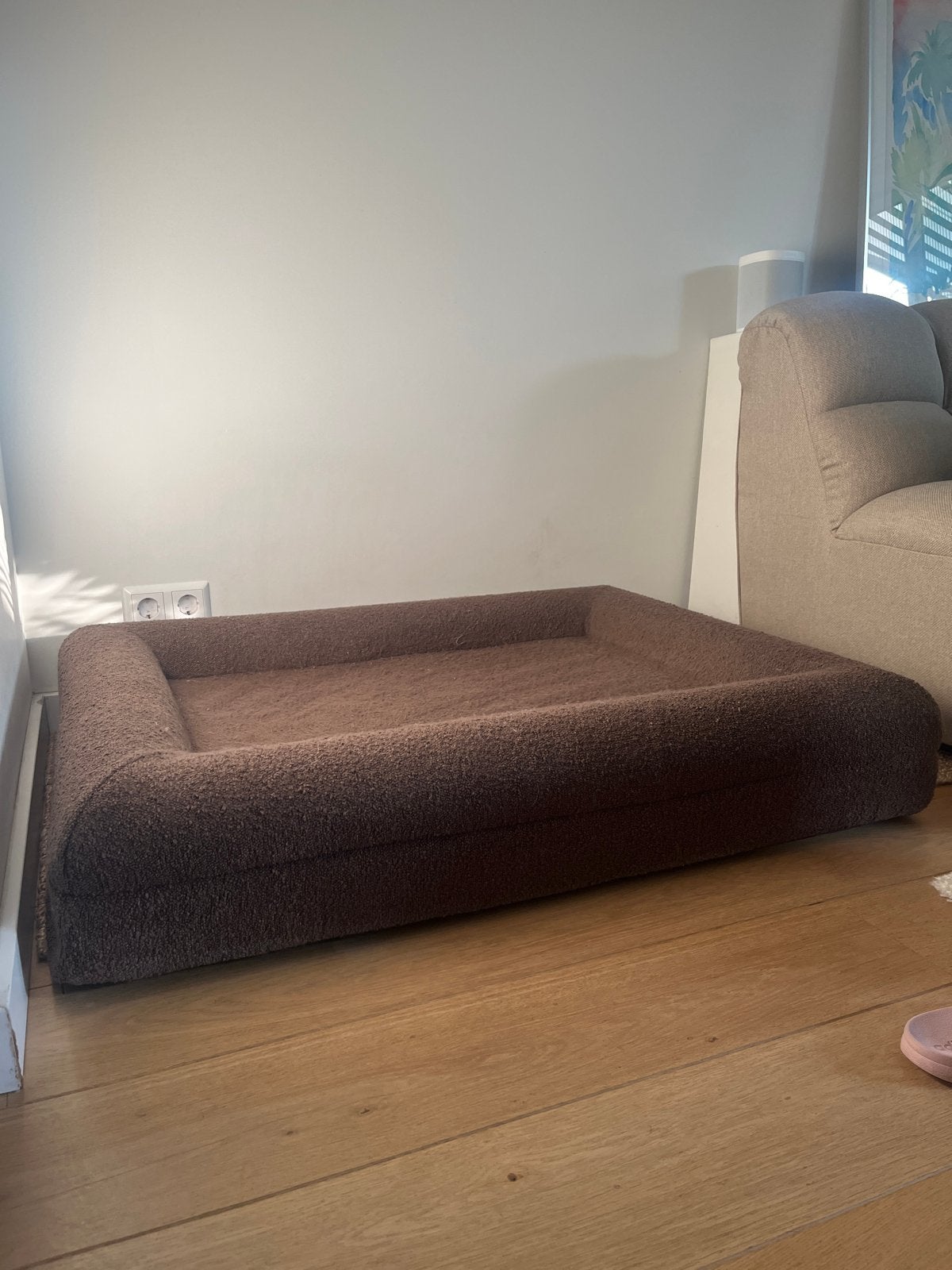 Dreamydog bruin orthopedisch hondenkussen maat L, Dieren en Toebehoren, Ophalen, Gebruikt, Stof