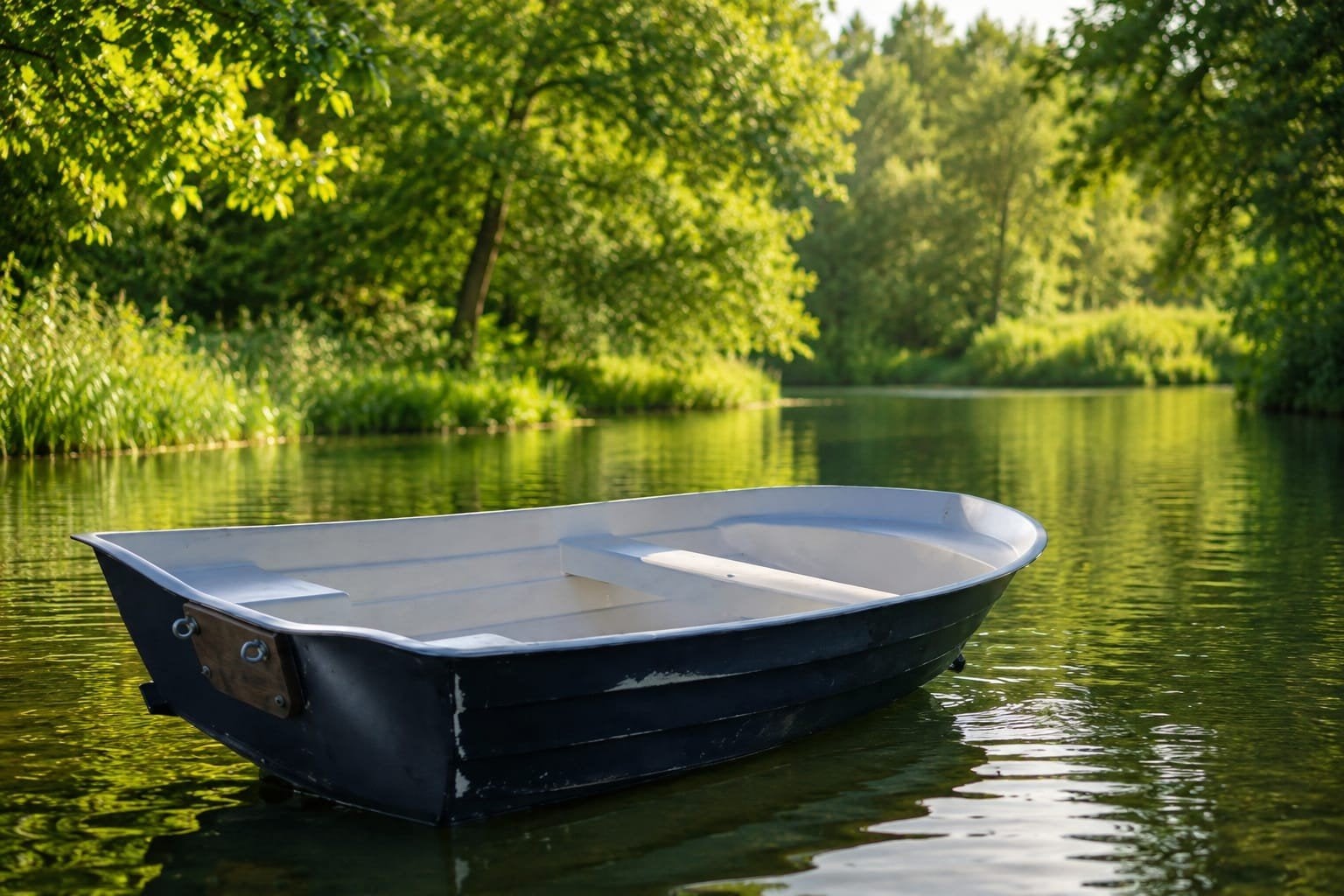 Stabiele polyster sloepje zonder trailer, Watersport en Boten, Roeiboten, Ophalen, Gebruikt, Polyester