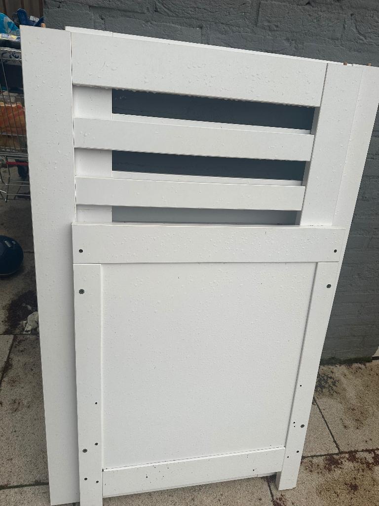 Baby ledikant en BLOOM eet stoel, Ophalen, Gebruikt, Minder dan 140 cm, Minder dan 70 cm