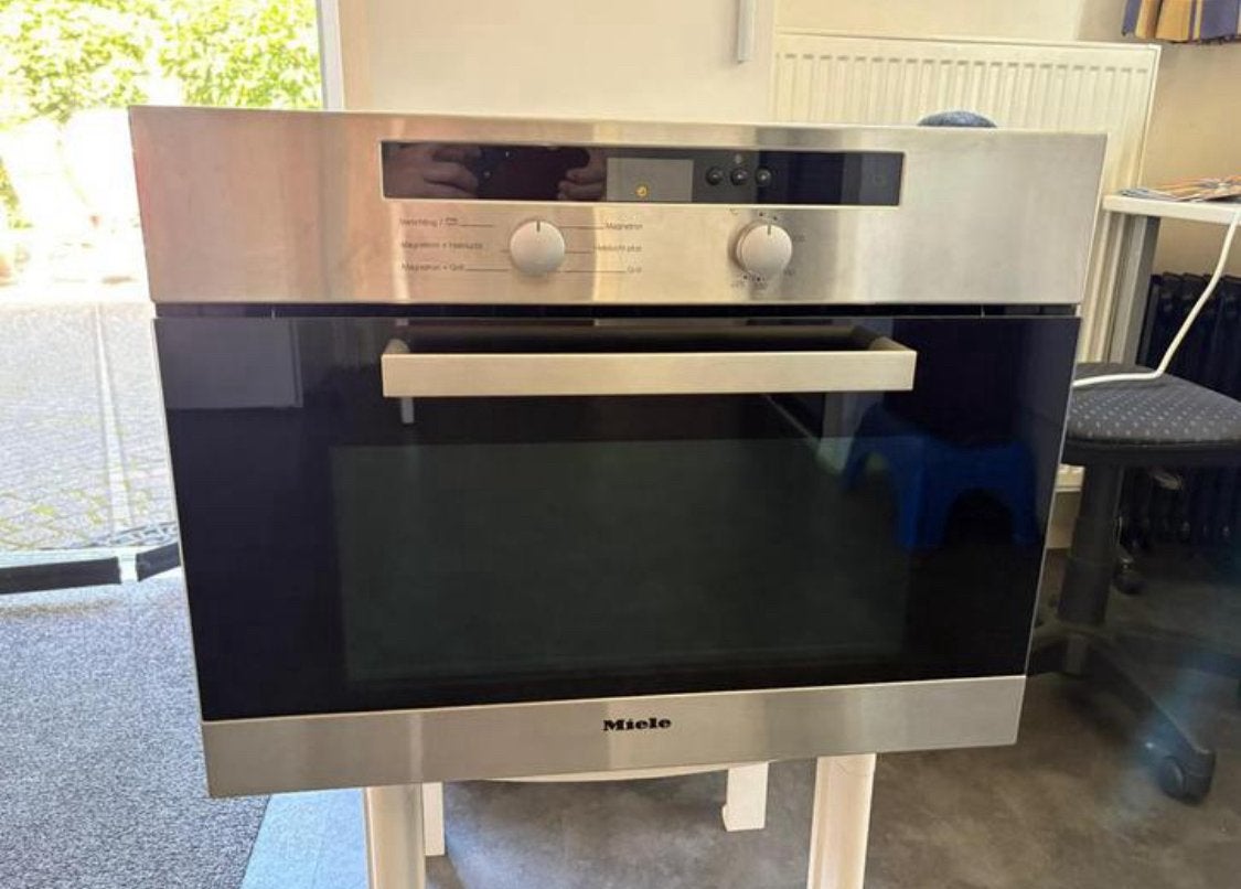 Miele combimagnetron h4020bm, Ophalen, Zo goed als nieuw, Oven, Inbouw