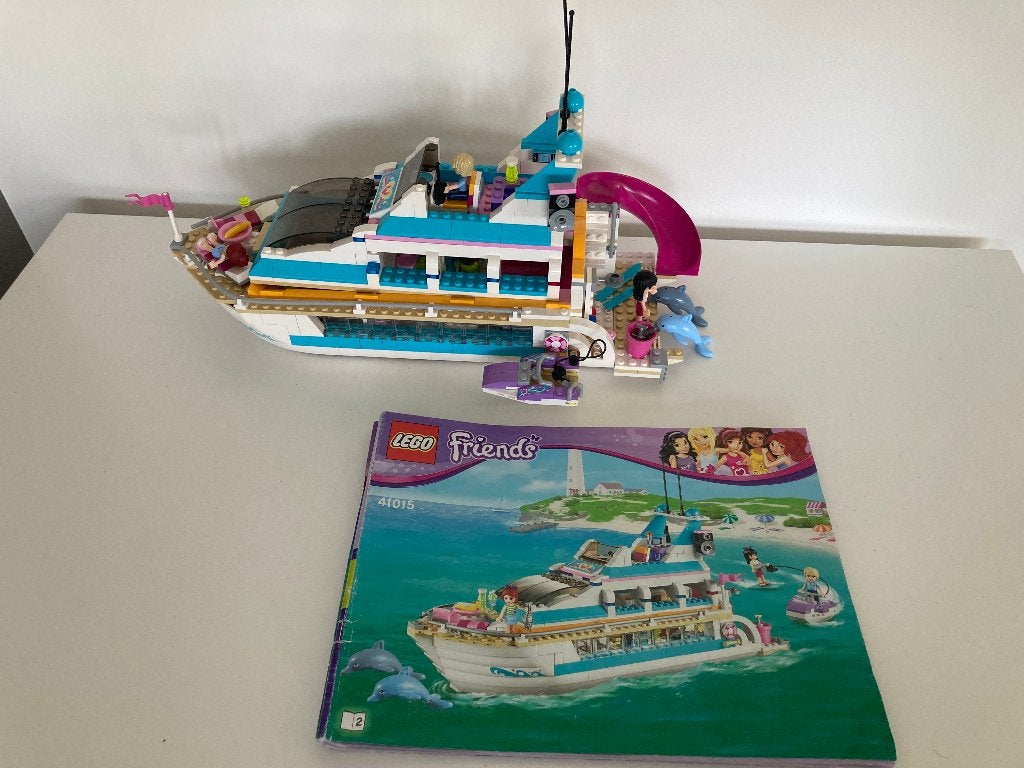 Lego Friens dolfijn cruiseschip boot, Lego, Compleet, Friends, Ophalen of Verzenden