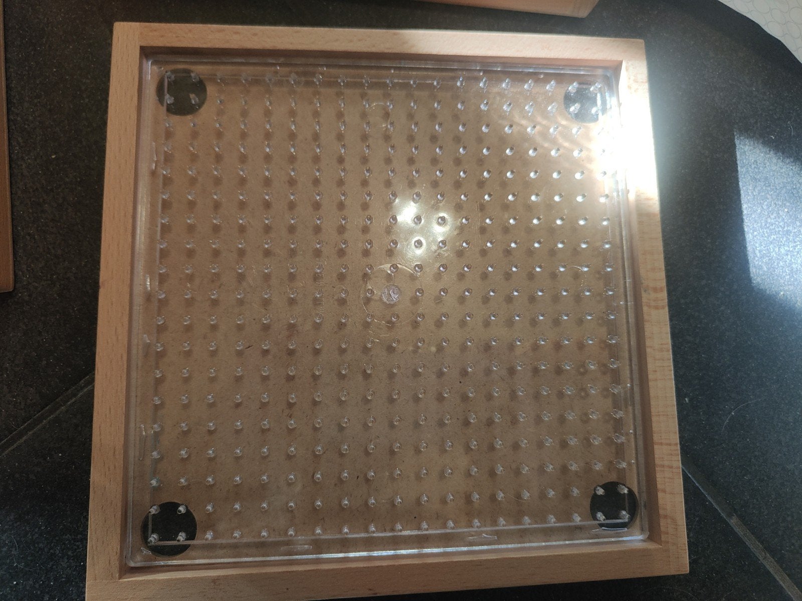 kralenplank, Ophalen